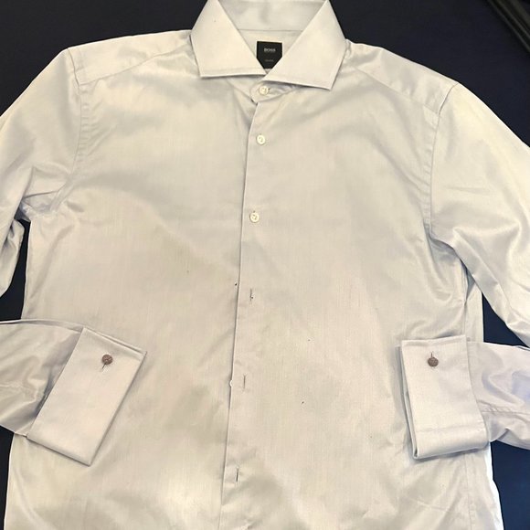 BEAUTIFUL HUGO BOSS light blue dress Shirt (15,5 / 33/34) - Picture 3 of 3